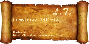 Lumnitzer Tícia névjegykártya